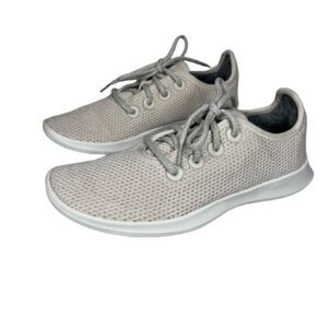 Allbirds Tree Runners Women's Light Gray Knit Lightweight Sneakers Size 7
